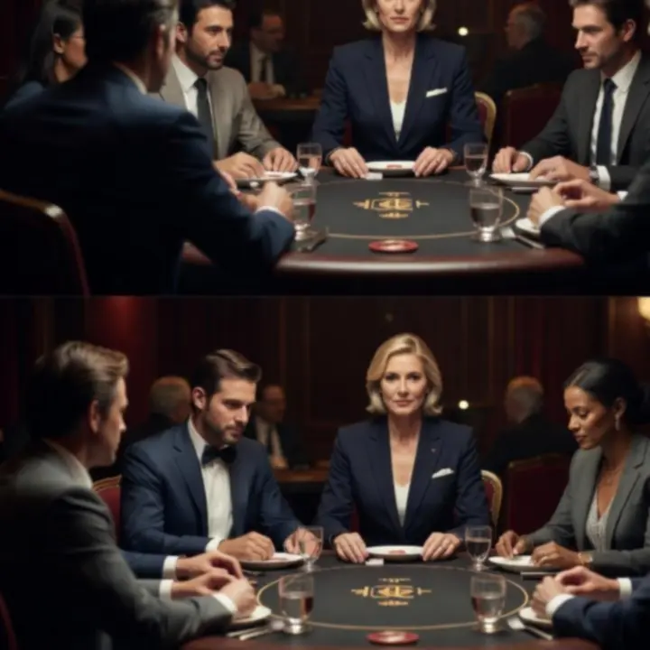 Elegancki stół pokerowy podczas wieczornego wydarzenia DOP BROTHERS Mateusz Zieliński